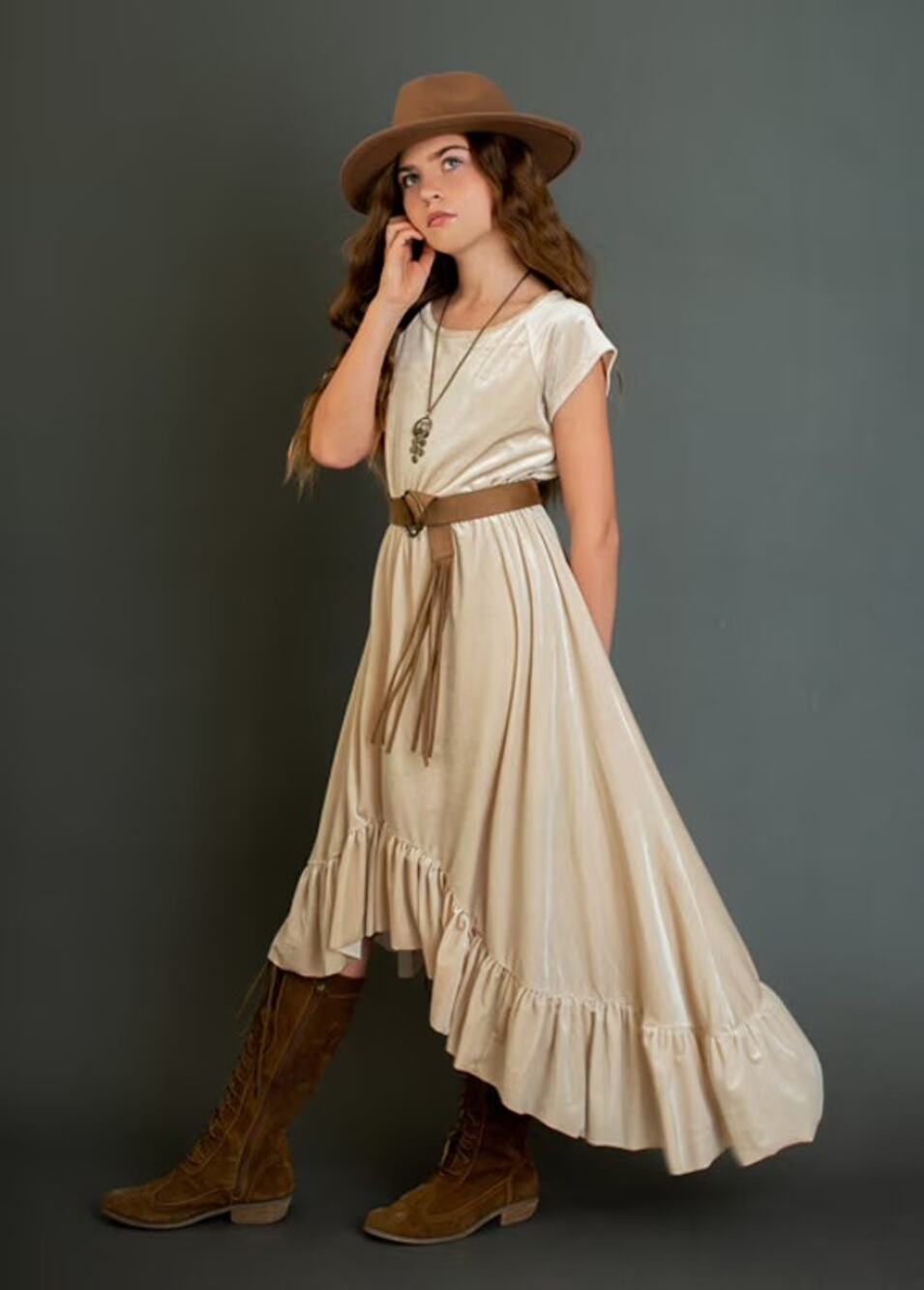 Joyfolie Mia Joy Aleena Dress in Ivory Girl’s Size 6